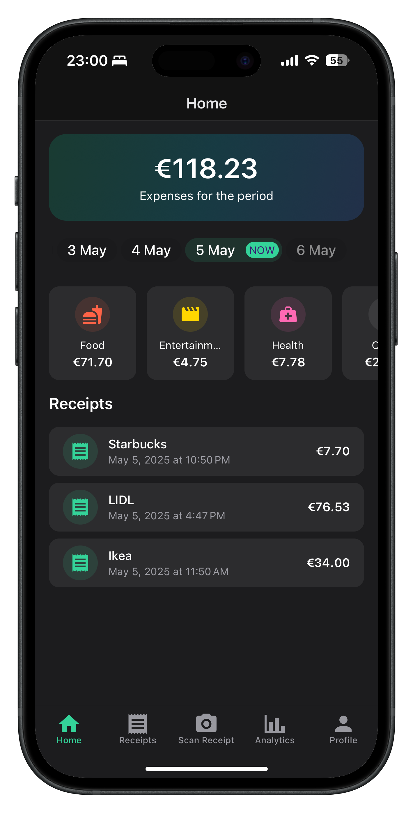 Track Expenses